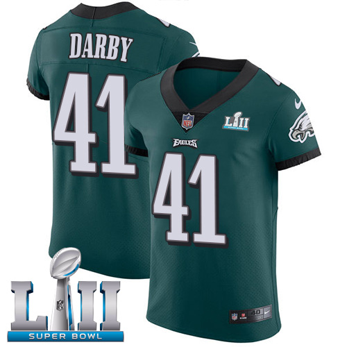 Nike Eagles #41 Ronald Darby Midnight Green Team Color Super Bowl LII Men's Stitched NFL Vapor Untouchable Elite Jersey